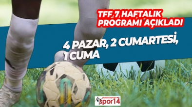 BOLUSPOR'UN 7 HAFTALIK MAÇ PROGRAMI BELLİ OLDU