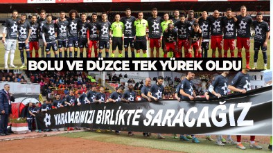 BOLUSPOR VE DÜZCESPOR DOSTLUK MAÇINDA KARŞILAŞTI