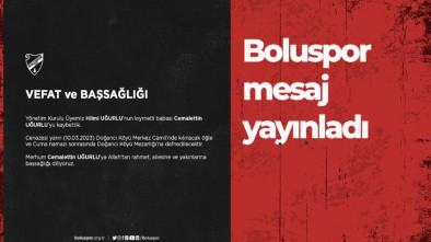 BOLUSPORLU YÖNETİCİNİN ACI KAYBI