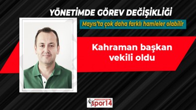 BOLUSPOR YÖNETİMİNDE GÖREV DEĞİŞİKLİĞİ