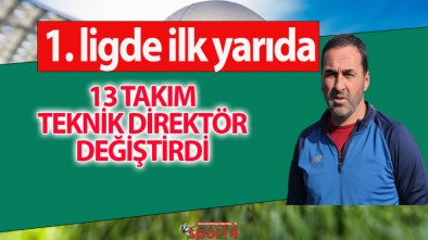 TRENDYOL 1. LİGDE İLK YARIDA TEKNİK ADAM RAPORU