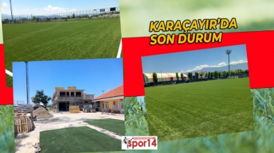 KARAÇAYIR'DA ZEMİN YENİLEME VE SOYUNMA ODALARINDA SONA DOĞRU