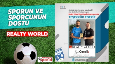 REALTY WORLD BOLU'DAN GLS GRUP ALADAĞSPOR'A DESTEK