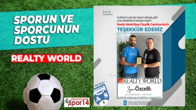 REALTY WORLD BOLU'DAN GLS GRUP ALADAĞSPOR'A DESTEK