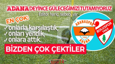 ADANASPOR BOLUSPOR REKABETİNDE İLGİNÇ İSTATİSTİKLER