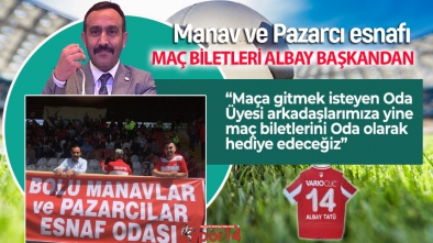 ALBAY BAŞKANDAN MANAV VE PAZAR ESNAFINA BOLUSPOR ÇAĞRISI