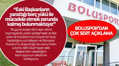 BOLUSPOR "ESKİ BAŞKANLARA" VERDİ VERİŞTİRDİ