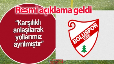 BOLUSPOR'DAN RESMİ AÇIKLAMA GELDİ