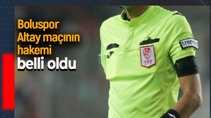 1. LİG'DE 32. HAFTANIN HAKEMLERİ AÇIKLANDI