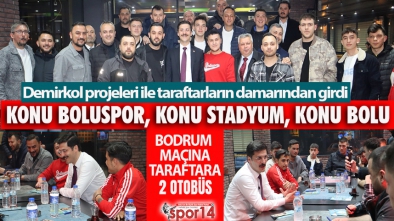 DEMİRKOL'DAN BOLUSPOR TARAFTARINA TAM DESTEK SÖZÜ