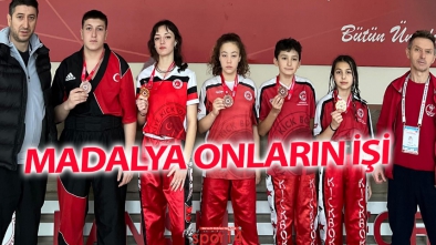 DERVİŞ HOCANIN EKİBİ ANTALYA'DAN MADALYALARLA DÖNDÜ