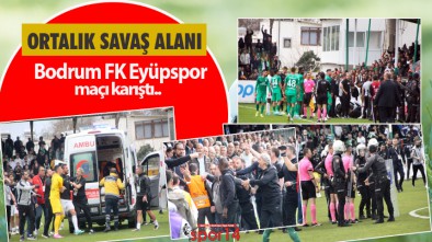 BAŞKANLAR SAHAYA İNDİ, BİR FUTBOLCU HASTANELİK OLDU