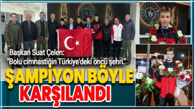 ŞAMPİYON SPORCUMUZU BAŞKAN SUAT ÇELEN VE ÇOK SAYIDA KİŞİ KARŞILADI