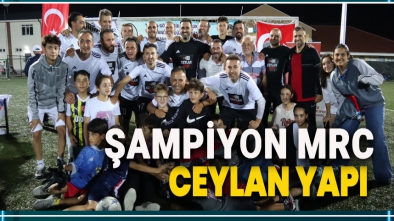 VETERANLAR LİGİNDE ŞAMPİYON MRC CEYLAN YAPI