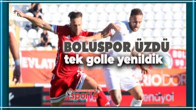 BOLUSPOR FARKLI KAZANACAĞI MAÇTAN PUAN ÇIKARTAMADI