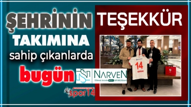 BOLUSPOR'DAN NARVEN'E TEŞEKKÜR