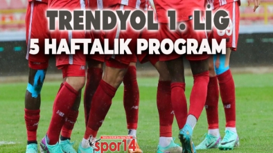 BOLUSPOR'UN 5 HAFTALIK PROGRAMI BELLİ OLDU
