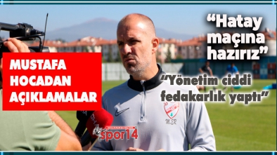 HATAYSPOR MAÇINDA HEDEF MUTLAK GALİBİYET