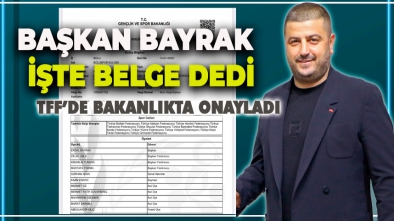 TFF'DE, BAKANLIKTA RESMEN ONAYLADI. BAYRAK VE EKİBİ YETKİYİ ALDI