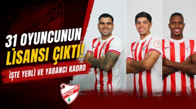 31 Oyuncunun Lisansı Çıktı! İşte Yerli ve Yabancı Kadro