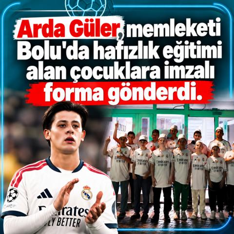 ARDA GÜLER’DEN MENGEN’DEKİ HAFIZLIK ÖĞRENCİLERİNE ANLAMLI JEST