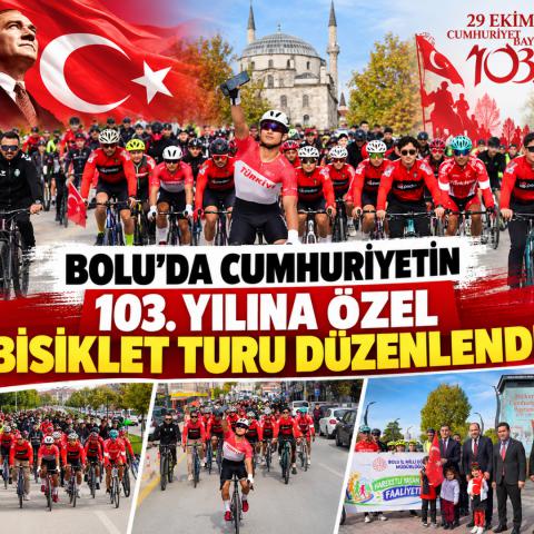 BOLU’DA CUMHURİYETİN 103. YILINA ÖZEL BİSİKLET TURU DÜZENLENDİ