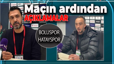 BOLUSPOR HATAYSPOR MAÇININ ARDINDAN