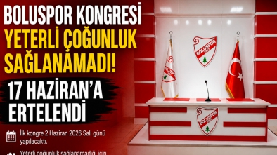 Boluspor Kongresi Yeterli Çoğunluk Sağlanamadığı İçin 17 Haziran’a Ertelendi