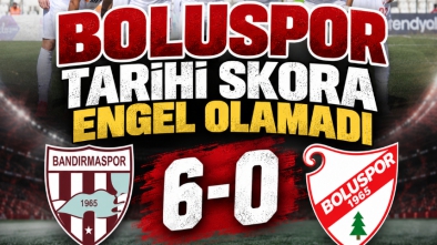 BOLUSPOR TARİHİ SKORA ENGEL OLAMADI