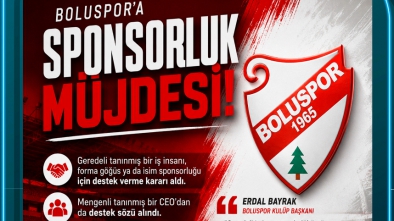 Boluspor'a Sponsorluk Müjdesi: Geredeli İş İnsanından Destek