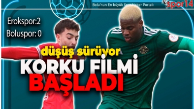 BOLUSPOR'DA DÜŞÜŞ SÜRÜYOR. YİNE PUAN ALAMADIK