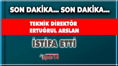 BOLUSPOR'DA İSTİFA. ARSLAN GÖREVİ BIRAKTIĞINI AÇIKLADI