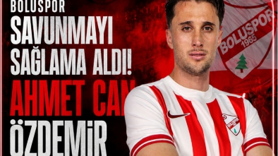 BOLUSPOR'DAN SAVUNMAYA TECRÜBELİ TAKVİYE: AHMET CAN ÖZDEMİR RESMEN KIRMIZI-BEYAZLI