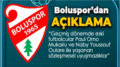 BOLUSPOR’DAN TRANSFER YASAĞI AÇIKLAMASI