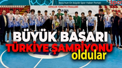 BOLU'YA TÜRKİYE ŞAMPİYONLUĞU SON SANİYEDE GELDİ