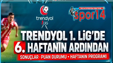 TRENDYOL 1. LİGDE 6. HAFTANIN ARDINDAN