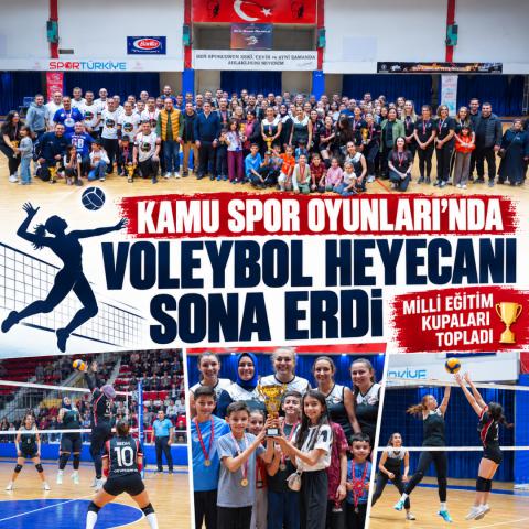 Kamu Spor Oyunları’nda Voleybol Heyecanı Sona Erdi