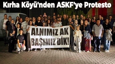 Kırha Köyü'nden ASKF'ye Protesto: "Alnımız Ak, Başımız Dik" Pankartıyla Sahaya Çıkıp Maçı Bıraktılar