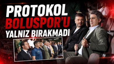 Protokol Boluspor’u Yalnız Bırakmadı