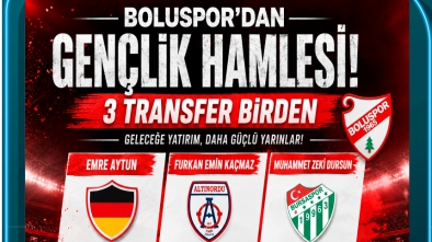 SON DAKİKA.. BOLUSPOR'DAN 3 TRANSFER BİRDEN