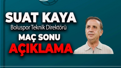 SUAT KAYA 2-0 MAĞLUP OLDUKLARI MAÇI DEĞERLENDİRDİ