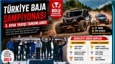 TÜRKİYE BAJA ŞAMPİYONASI'NIN BOLU ETABI NEFES KESTİ! ŞAMPİYONLAR KUPALARINI ALDI